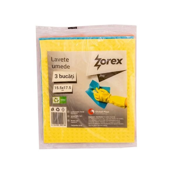 Lavete umede Zorex, 15.5*17.5 cm (3buc) Produse 4,82 lei