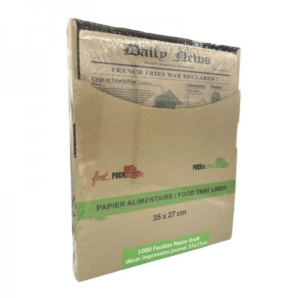 Hartie kraft laminata, design ziar, 35*27cm (1000buc) Produse 150,11 lei