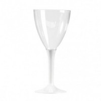 Pahare vin cu picior alb 150ml (100buc)