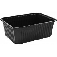 Caserole eurobox negre 1000ml (50buc)