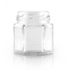 Borcan hexagonal cu capac 45ml (80buc) Flacoane tip borcan 126,89 RON