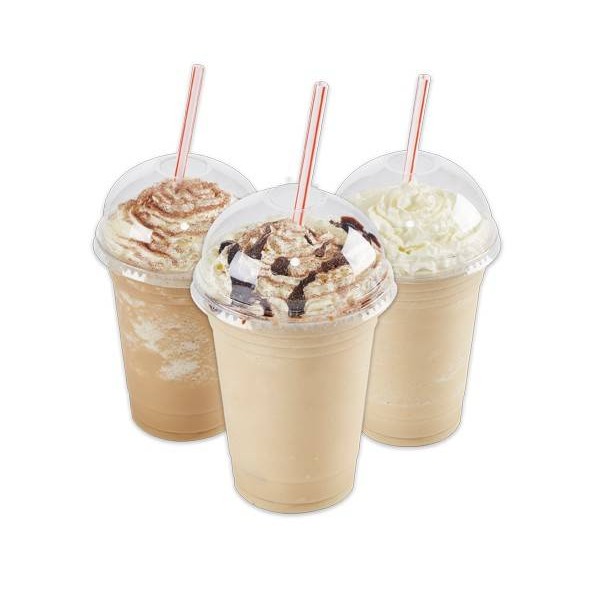 Set eco pahare frappe 300|400mL + capac bombat (100buc)