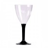 Pahare vin cu picior negru 150ml (10buc)