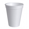 Pahar 250ml - 8oz polistiren alb D80 (50buc)