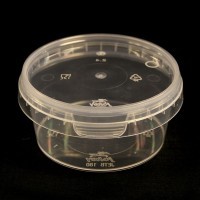 Cutie 180ml + capac transparent (400buc)