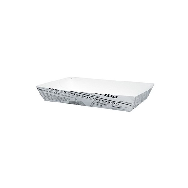 Tavita carton ziar 212*64*h32mm (100buc) Hot dog | Clatite 55,44 RON