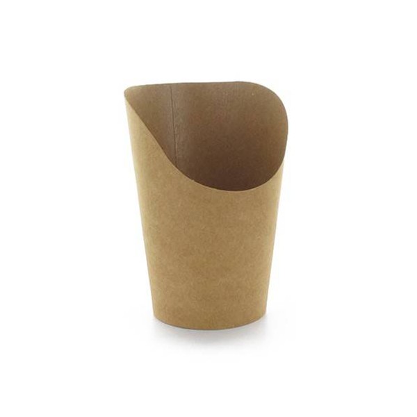 Pahar wrap, 16oz, carton natur 70*h130 mm (50buc) Cutii din carton 16,75 RON