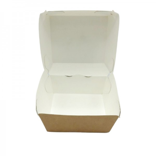 Cutii de burger, carton natur, 18x18x8cm (100buc) Produse 80,77 lei