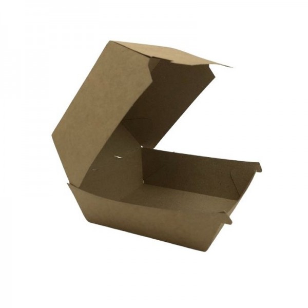 Cutii de burger, carton kraft, 18x18x8cm (100buc) Produse 80,77 lei